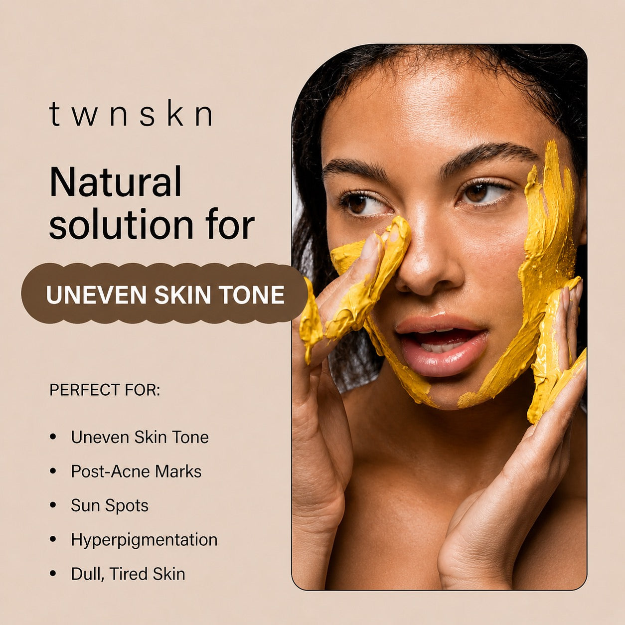 Turmeric & Alo Gel Glow Clay Mask